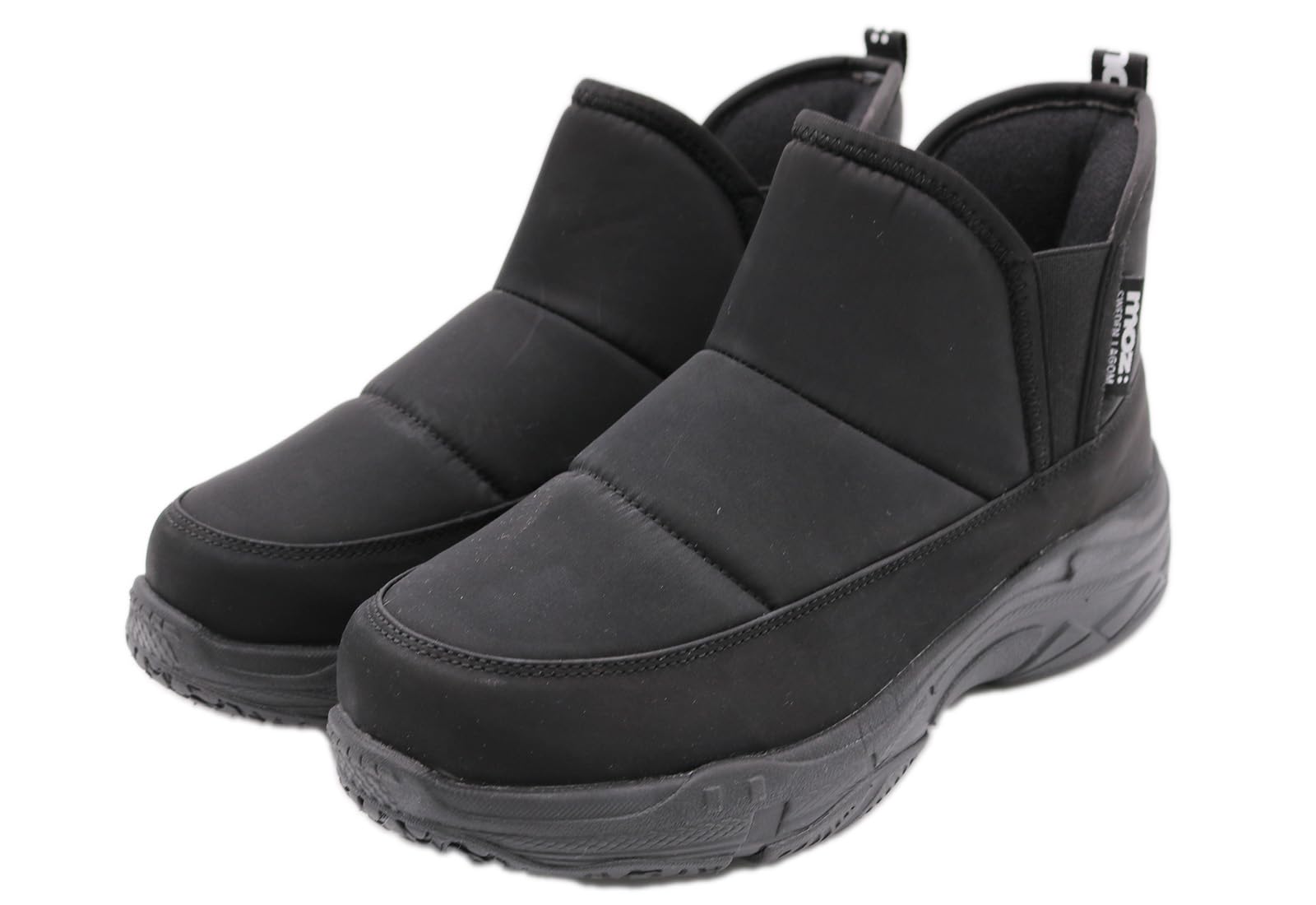 

Moz Sweden Logon Hands-Free Snow Boots, Water-Repellent, Waterproof, and Cold-Weather, Lightweight, for Women, Rain Boots, Black, 93325422