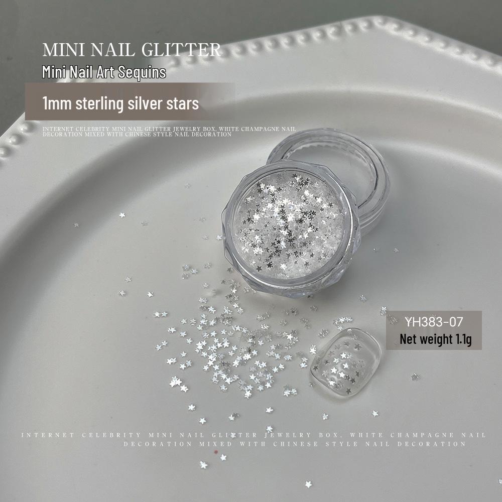 

Переливающиеся пайетки-звездочки для нейл-арта - DIY мини пятиконечные звезды