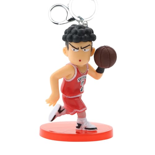 Mprocen Slam Dunk Keychains, Set of 5, Featuring Kaede Rukawa, Hisashi Mitsui, Ryota Miyagi, Takenori Akagi, and Hanamichi Sakuragi. Cute Keychain Pen