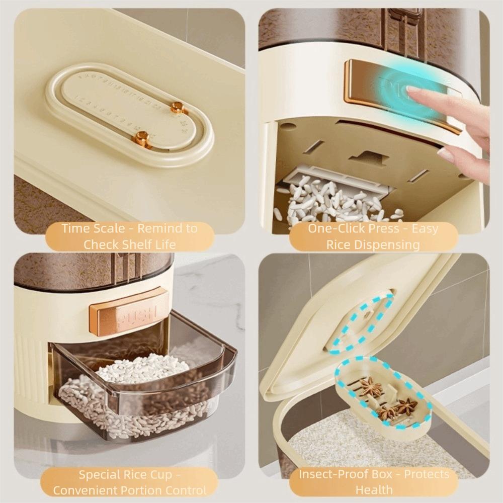 Anti-Insect Rice Storage Boxes Moisture-Proof Flour Storage Bucket Sealed Bucket  Office