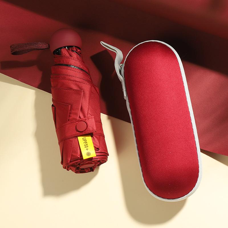 Kompaktní mini slunečník s dvojím použitím: UV ochrana a přenosná sluneční clona