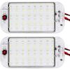 12 Volt LED Lights Bar, Warm White 3000K 13.4 Inch 99 LED 5W 500 Lumens, LED Car Interior Light Strip with Switch for RV Van Boat Trailer Camper,
