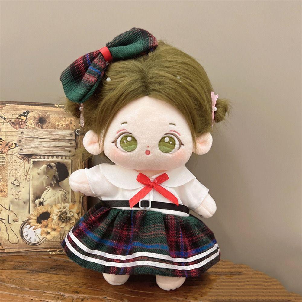 Princess Skirt 20cm Cotton Doll Dress Academic Style Plush Doll Clothes Doll Accessories