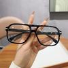 Retro Anti Blue Light Computer Glasses Frame Women Oversized Men Trendy Fashionable Stylish Eyeglasses Classic Spectacles Ouclos