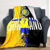1pc Number 7 Soccer Blanket, Gift, for Men and Women, Soft Blanket, Good for Sofa Bed Couch Travel, Lightweight Flannel Blanket