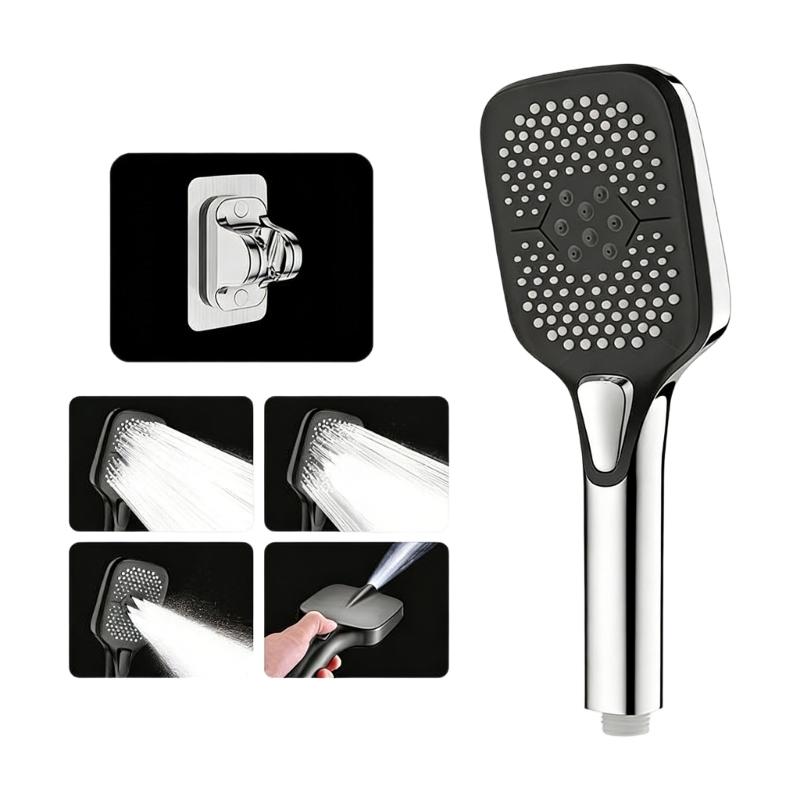 Powerful High Pressure Shower Head Water Saving Hnadheld Showerhead With Multiple Sprays Modes Easy Installation
