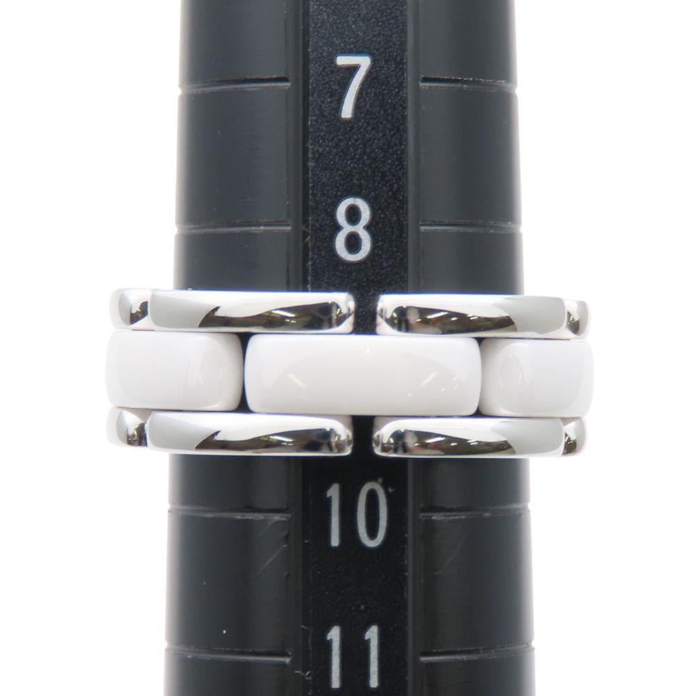Used CHANEL Ring Ultra medium EU#49 49 K18 white gold/White ceramic 9.2g White gold white jewelry