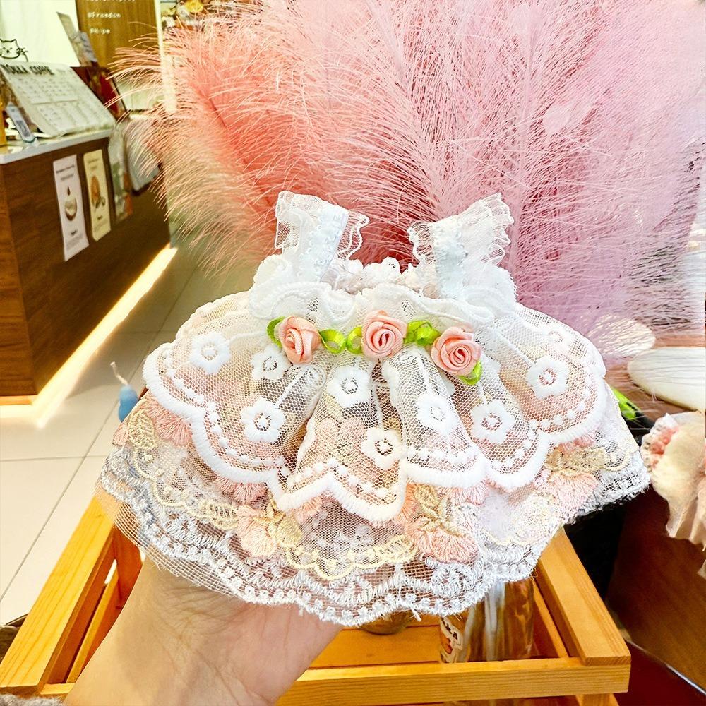 

The New Model Is Suitable for Labubu The Rose Dress Plush Doll Shoulder Strap Skirt Cotton Doll Princess Dress and Accessories Only clothes