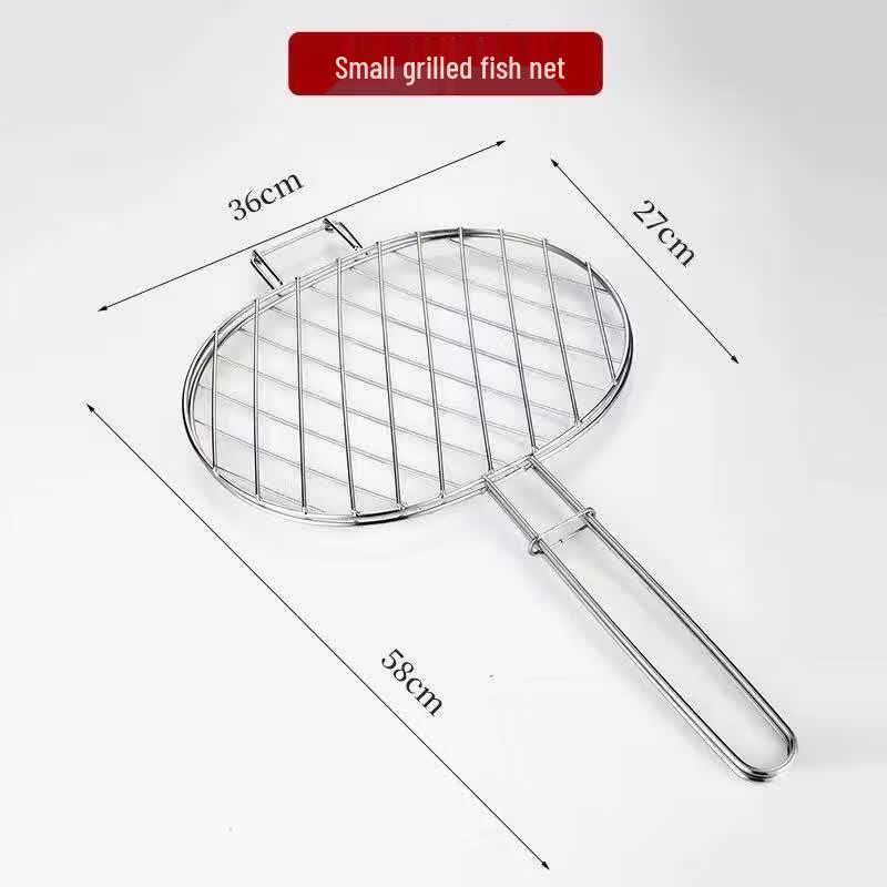 Tri-polar Stainless Steel BBQ Fish Grill Clip