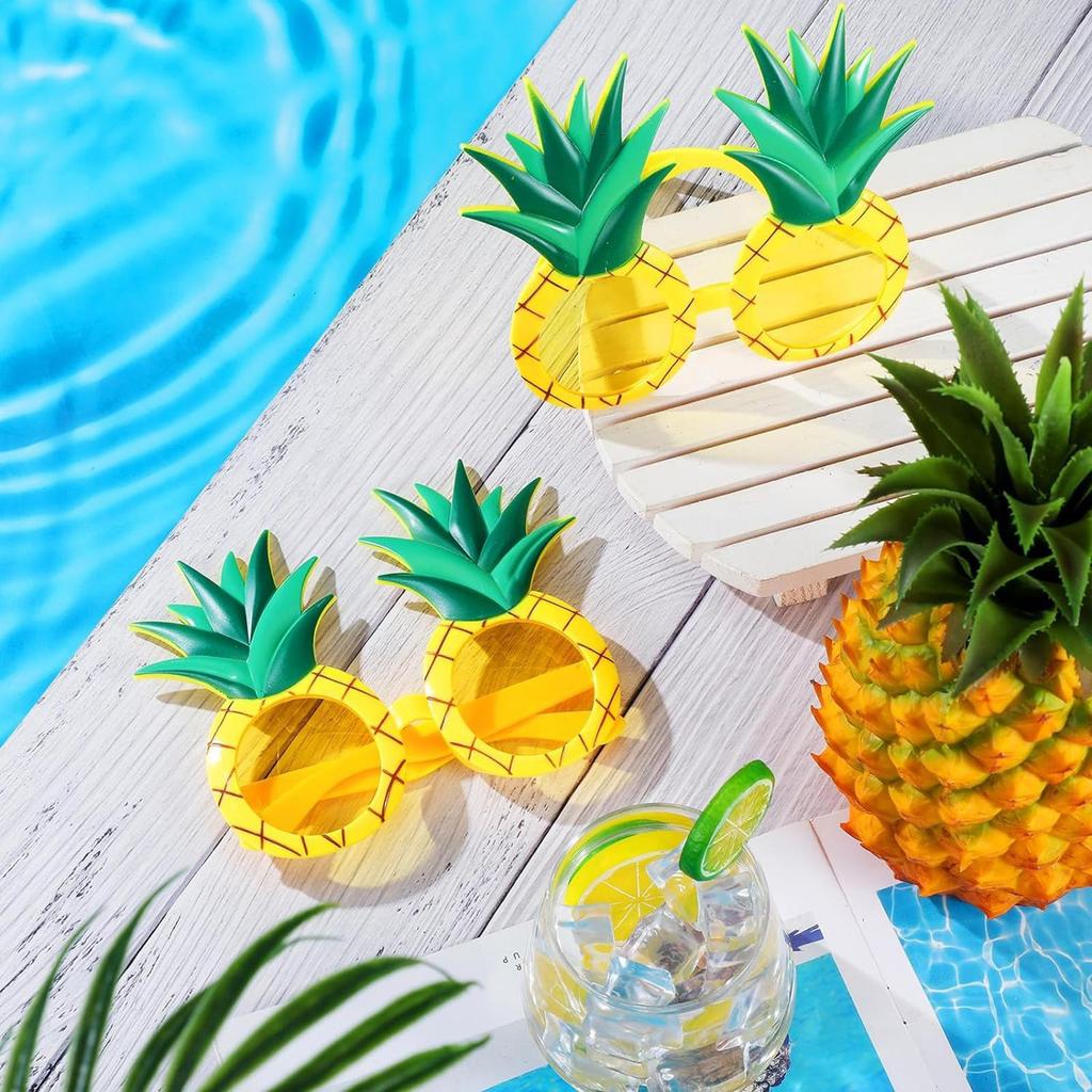 Funny Hawaiian Glasses Beach Sunglasses Party Sunglasses Hawaiian Tropical Pineapple Eyewear Summer Beach Birthday Party Decor