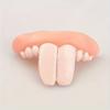 10 Pieces Prank Dentures Novelty - Mixed Color Plastic Assorted Funny Dentures for April Fools' Day and Halloween Props