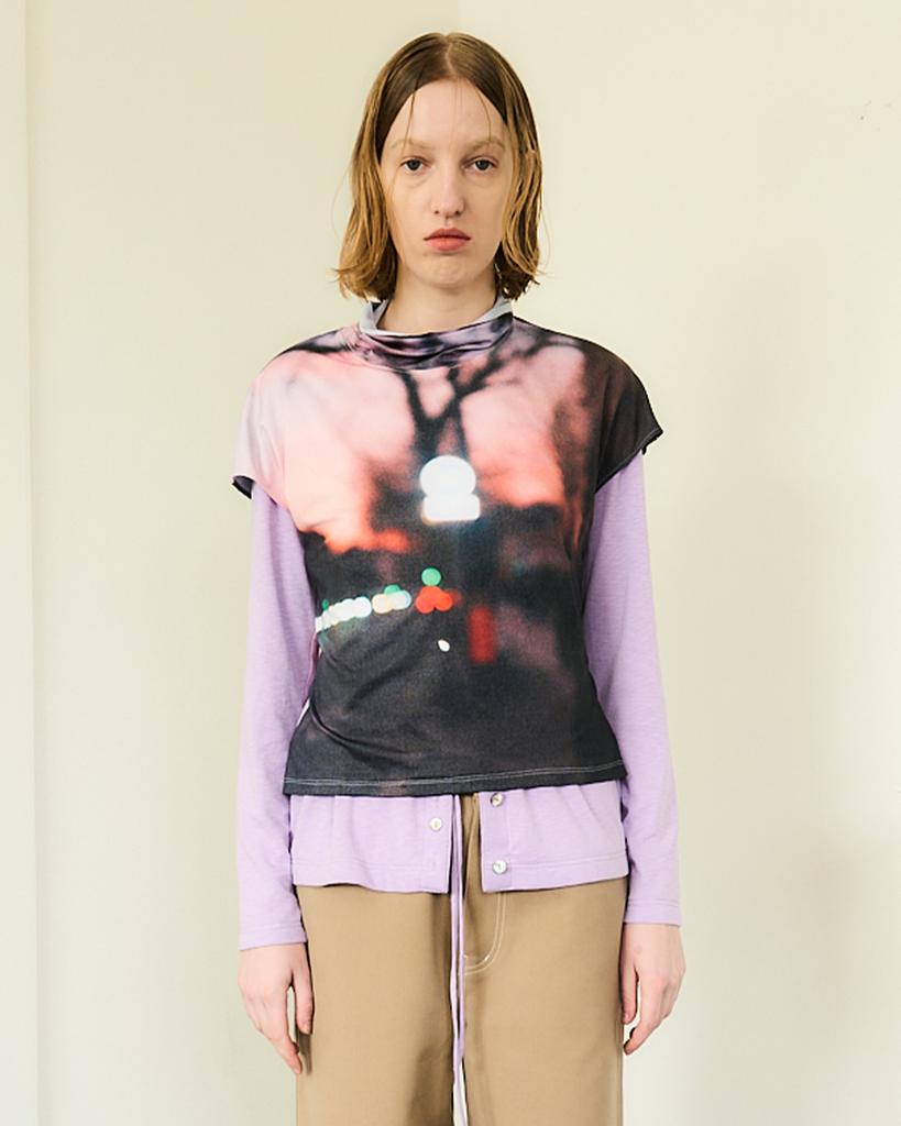 SEEN Hi-Neck T-Shirts (Blur)