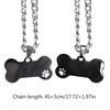 Fashion Thick Chain Necklace Dog Footprints Bone Pendant Necklace Simple Clavicle Chain Necklace Sweater Chain Jewelry