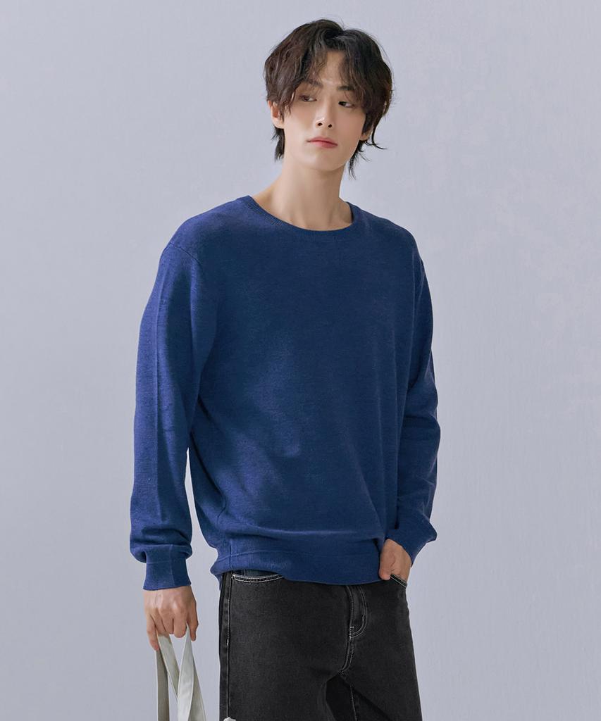 CHASECULT Men'S Basic Round Neck Knit-Cfzk5211C0G