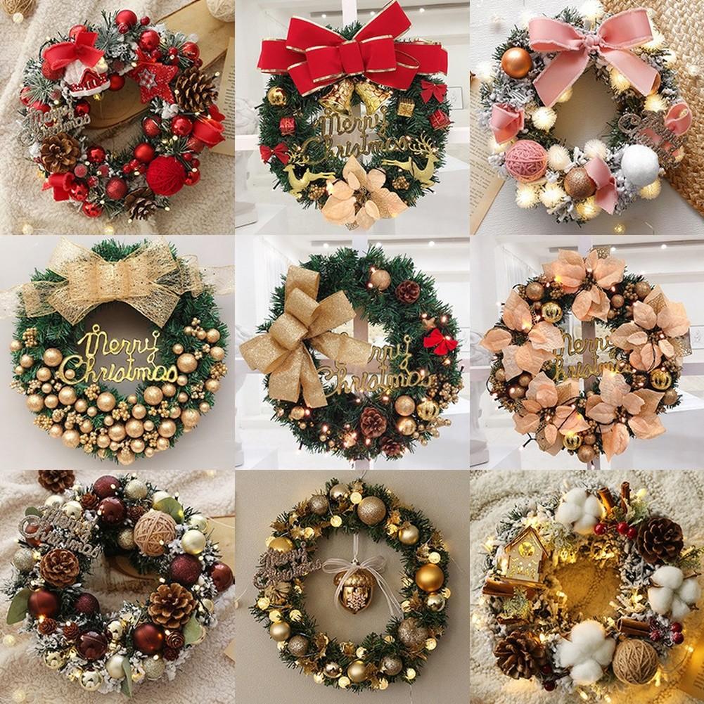 Christmas Wreath Festive Decor Holiday Decorations Easy Installation
