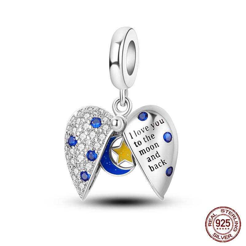 New Copper Heart Shaped Cat Claw Butterfly Four Leaf Clover Charms Beads Fit Qikaola Original Bracelets Diy Jewelry