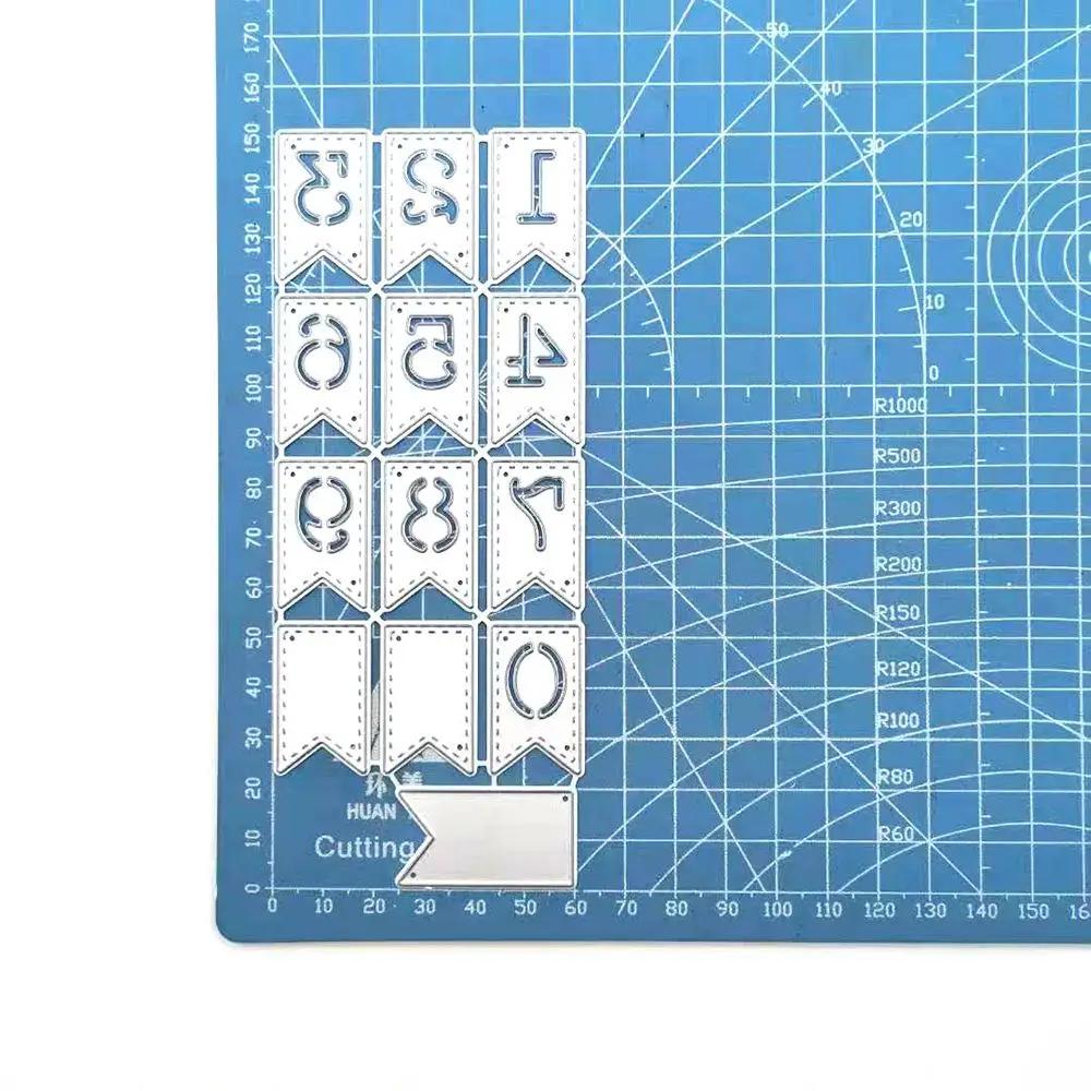 1 Set 0-9 Numbers words Metal Cutting Dies Stencils For DIY Scrapbooking Decorative Embossing Handcraft Die Template