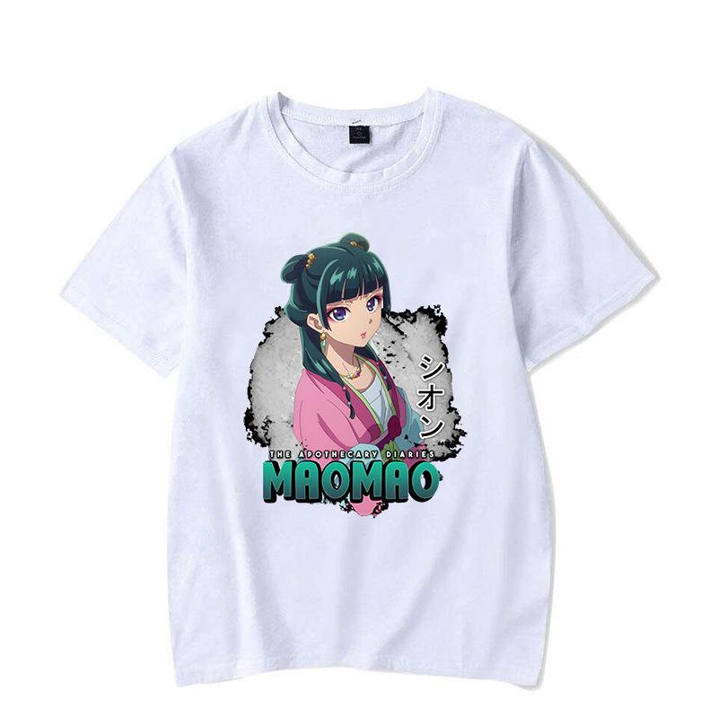 New Hot Anime The Apothecary Diaries Maomao Print Short Sleeve Casual T-shirt Summer Women Men Fashion Harajuku Short Sleeve