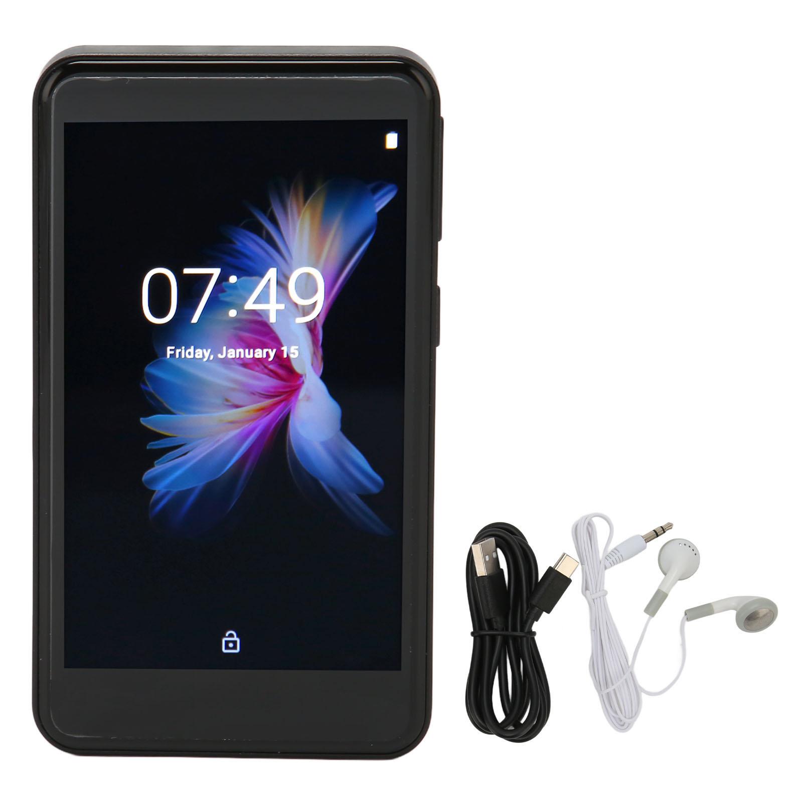 

3.6 Inch MP3 Music Player Full Touch Screen MP3 Player Bluetooth5.0 WIFI for Electric Book чорний