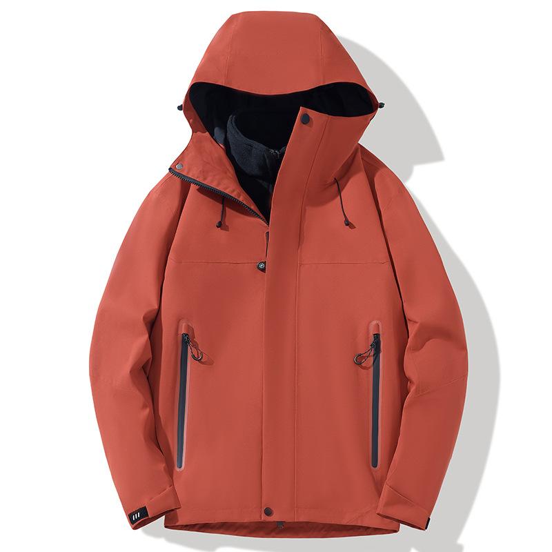 Autumn and Winter New Outdoor Jacket Two-piece Men's and Women's Climbing Clothes