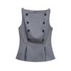 2025 Spring Women's Slim Casual Boat Neck Top with Button Detail