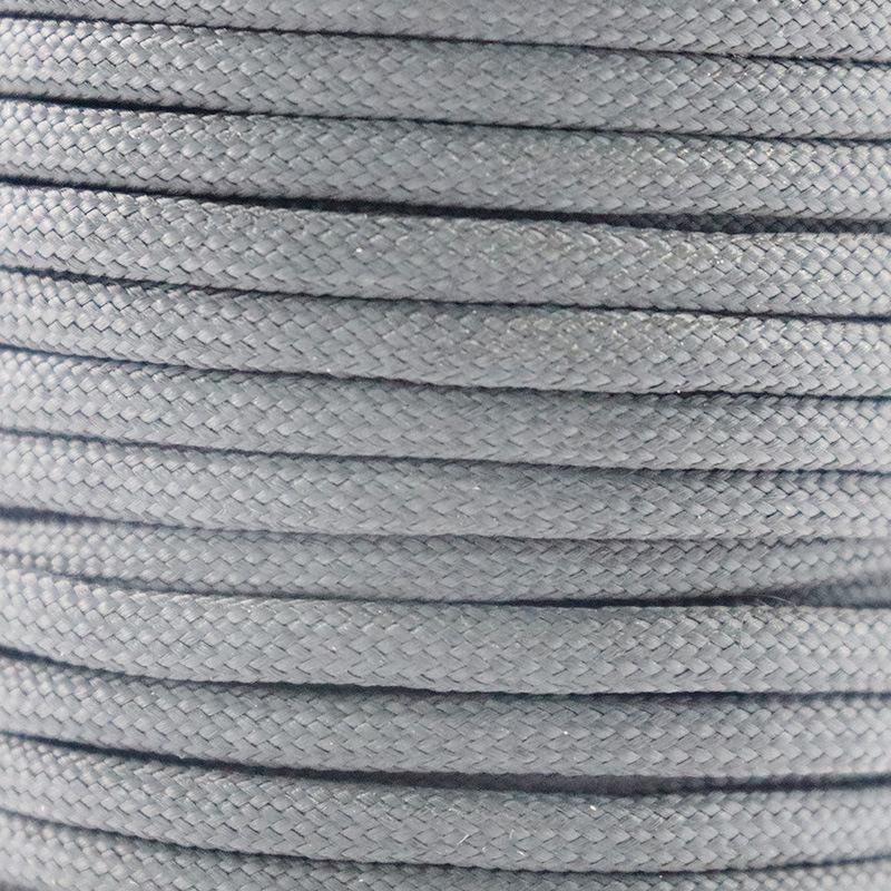 

7 Cores 550 Paracord Cord 5 15 30 M Dia.4mm for Outdoor Camping Survival Lanyard Parachute Rope Hiking Tent Accessories 3M світло-сірого кольору