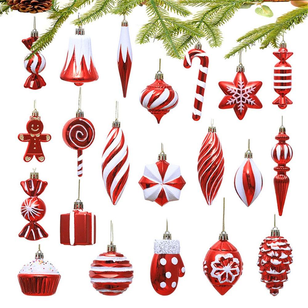 Lollipop Ornament Easy To Hang Christmas Ball Ornaments Holiday Hanging Decor Unique Candy Cane Pendant For New Year Celebration
