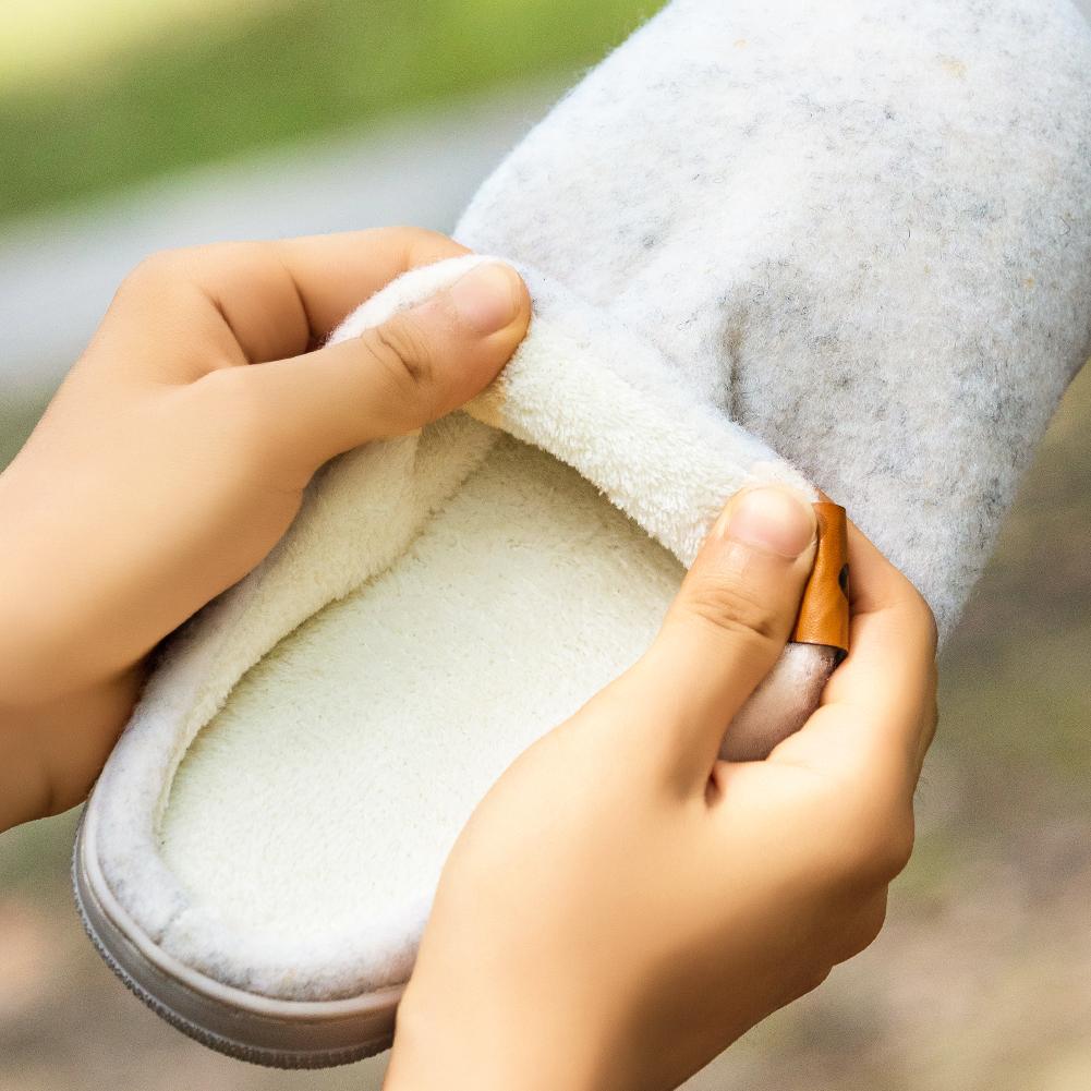 Pánské super měkké plstěné pantofle s polštářky z paměťové pěny - Teplé zimní domácí boty s protiskluzovou pohodlnou podrážkou z TPR