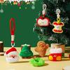 Christmas Plush Keychain Christmas Tree Deco Plush Keychains Backpack Christmas Party Gift Items Souvenirs Santa Claus Reindeer Xmas