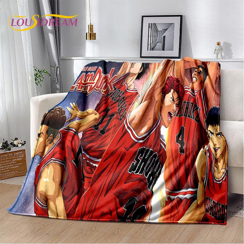 Slam Dunk Anime Cartoon Soft Plush Blanket,Flannel Blanket Throw Blanket for Living Room Bedroom Bed Sofa Picnic Cover Bettdecke