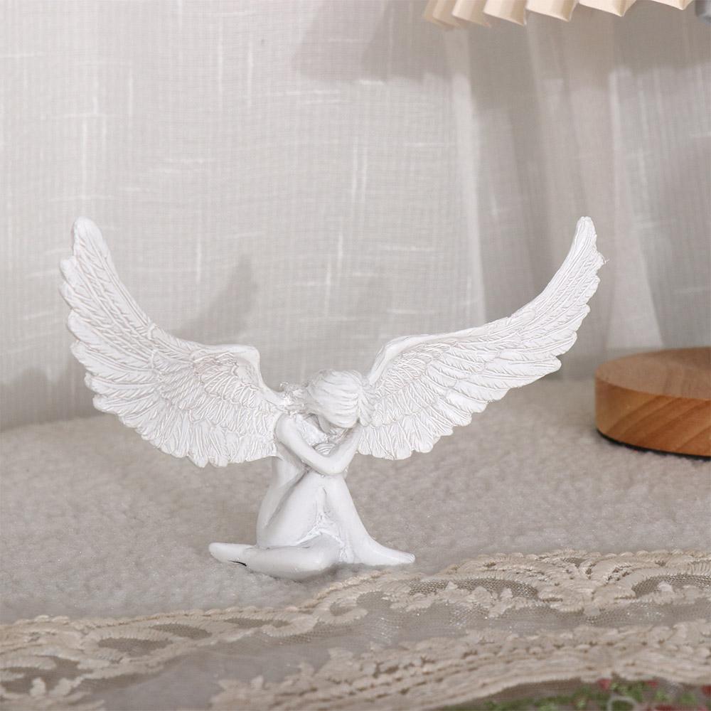 Home Decoration Decoration Gift Bookcase Figurine Resin Crafts Angel Wing Statue Garden Ornaments
