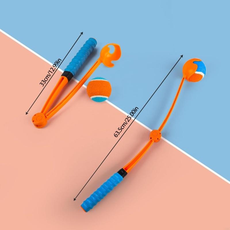 Long Scale Dog Ball Thrower Foldable Training Tool With Naught Beads Counter Slip Handle Perfect For Exercise And Engaging J0MC