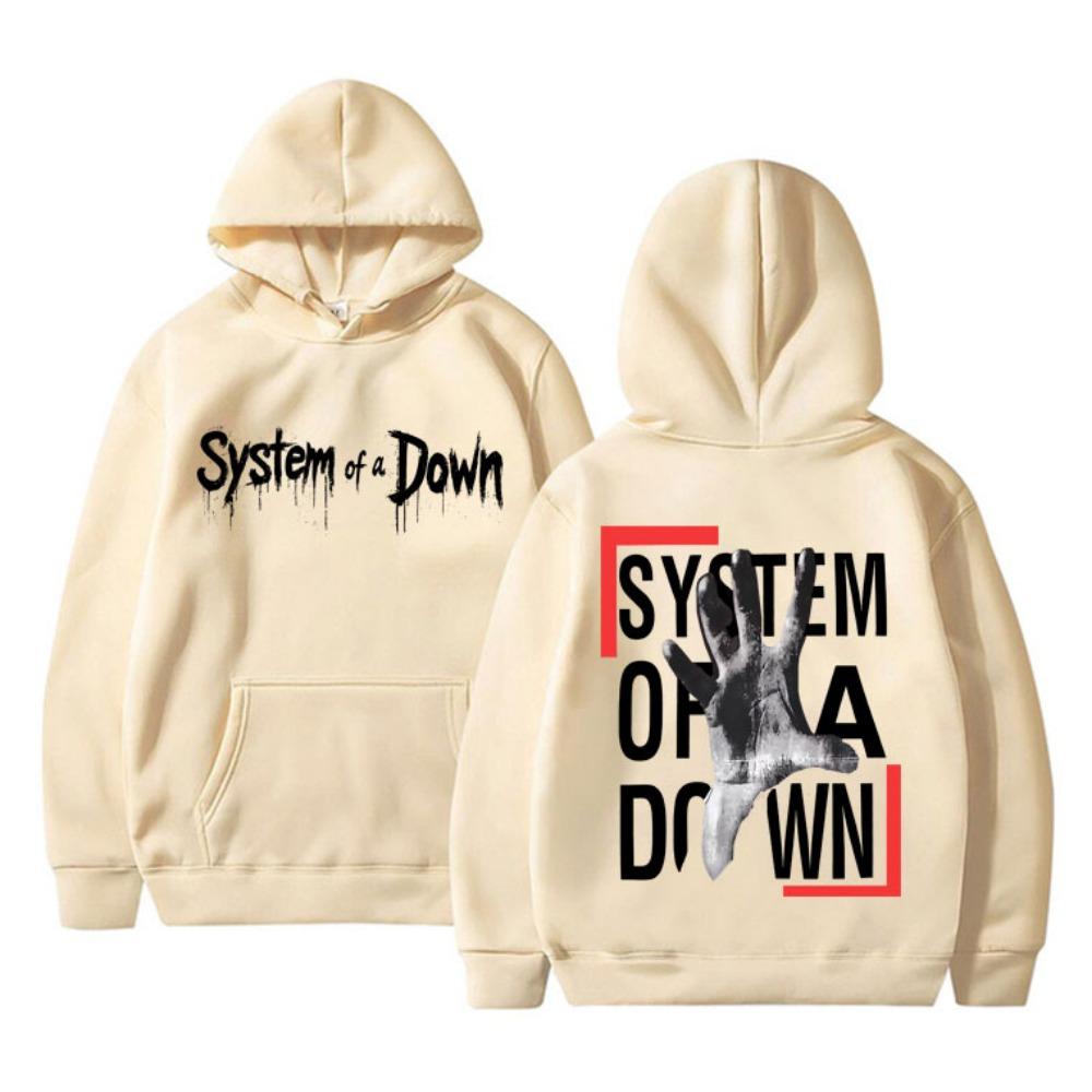 System of A Down Double Sided Print Hoodie Men Women Rock Vintage Fleece Sweatshirt Men's 90s Alternative Metal Merch