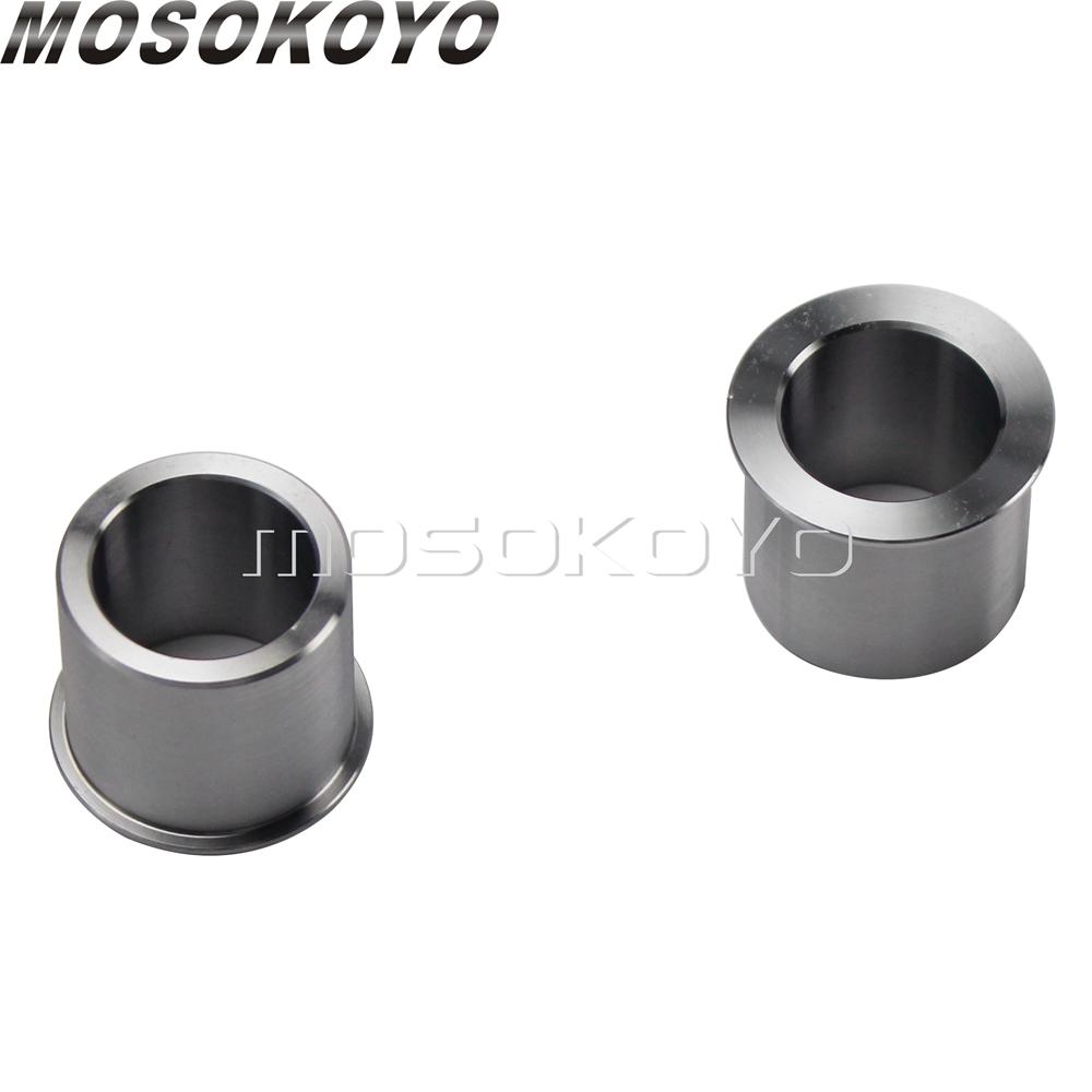 For Harley Wheel Bearing Reducers 1" To 3/4" Axle Reducer Spacer Kit for Sportster Touring Softail Dyna with 1" Sealed Bearings