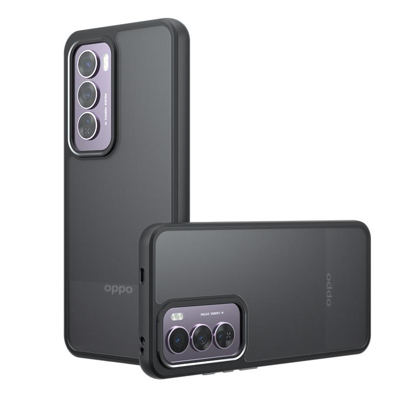 For Oppo Reno12 Reno11 F F27 12Fs Pro Case Matte Magsafe Drop-proof Built-in Airbag Corner Non-yellowing Material Soft Cover Pc + tpu&OPPO Reno12