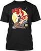 Red Hot Nose Art Jessica RabbiMen T Shirt Funny Birthday Cotton Tee Vintage