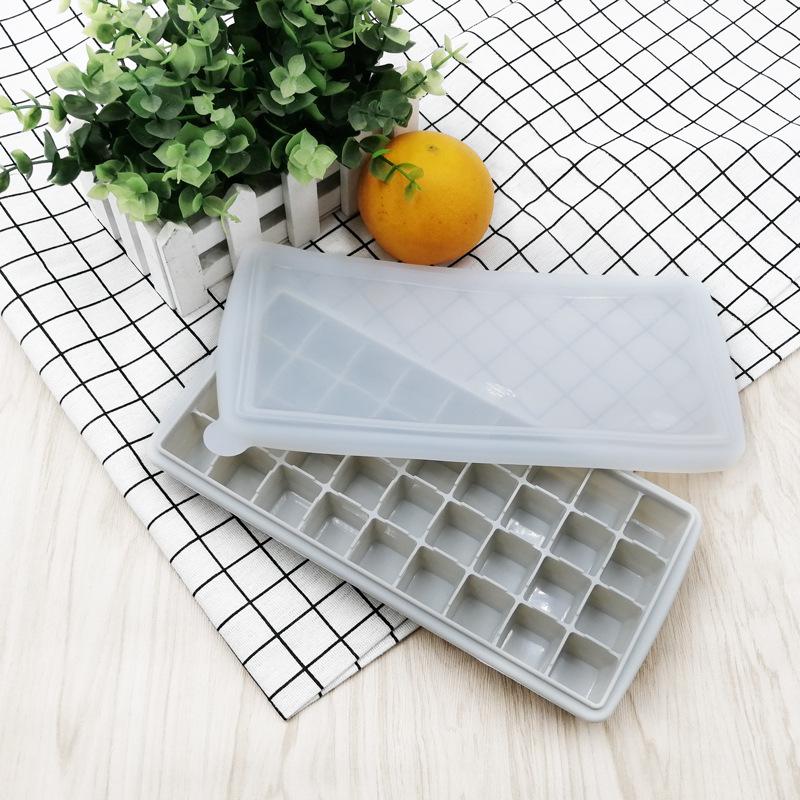 

Силиконовая форма для кубиков льда - кухонный лоток на 36 кубиков серый