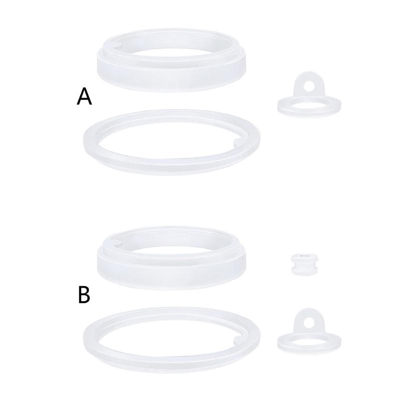 Set of 3/4pcs Water Bottle Silicone Sealing Gaskets Replacement Accessories for Drinking Cup Cup Lid Rings