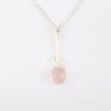 Rare Rose Quartz Gemstone 925 Sterling Silver Jewelry Handcrafted Pendant 1.79" PP-60-25
