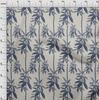oneOone Cotton Cambric Dusty Gray Fabric Tropical Palm Tree Dress Material Fabric Print Fabric By The Yard 42 Inch