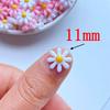 50Pcs New 11mm Cute Mini Chrysanthemum Flat Back Resin Cabochons Scrapbooking DIY Jewelry Craft Decoration Accessorie