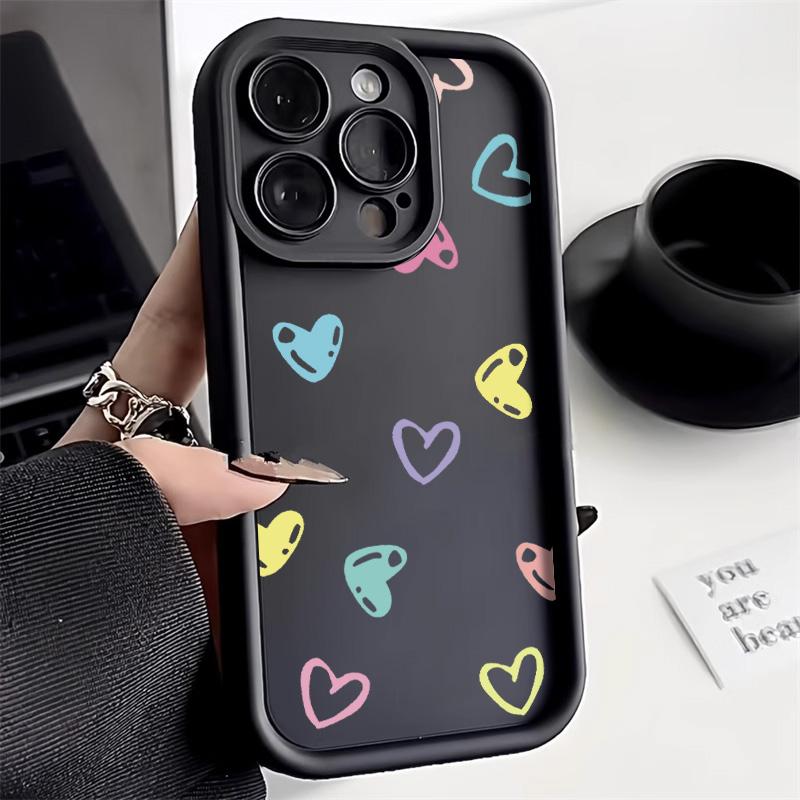 Case For Samsung S21 Ultra  A15 A35 A54 A55 S20 S22 S23 S24 S25 Plus and FE Cases Simple Love Heart Phone Cover
