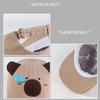 Capybara Ear Baseball Caps for Casual Outdoor Sport Sunproof Hat Women All Matching Sun Hat Spring Walking Shopping Hat
