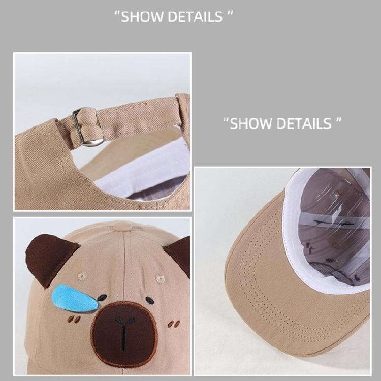 Capybara Ear Baseball Caps for Casual Outdoor Sport Sunproof Hat Women All Matching Sun Hat Spring Walking Shopping Hat