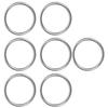 7 Stück Metall-O-Ring Wasserdicht Rostfrei 304 Edelstahl Hohe Tragfähigkeit Nahtlos Geschweißt Runder O-Ring 8x80mm