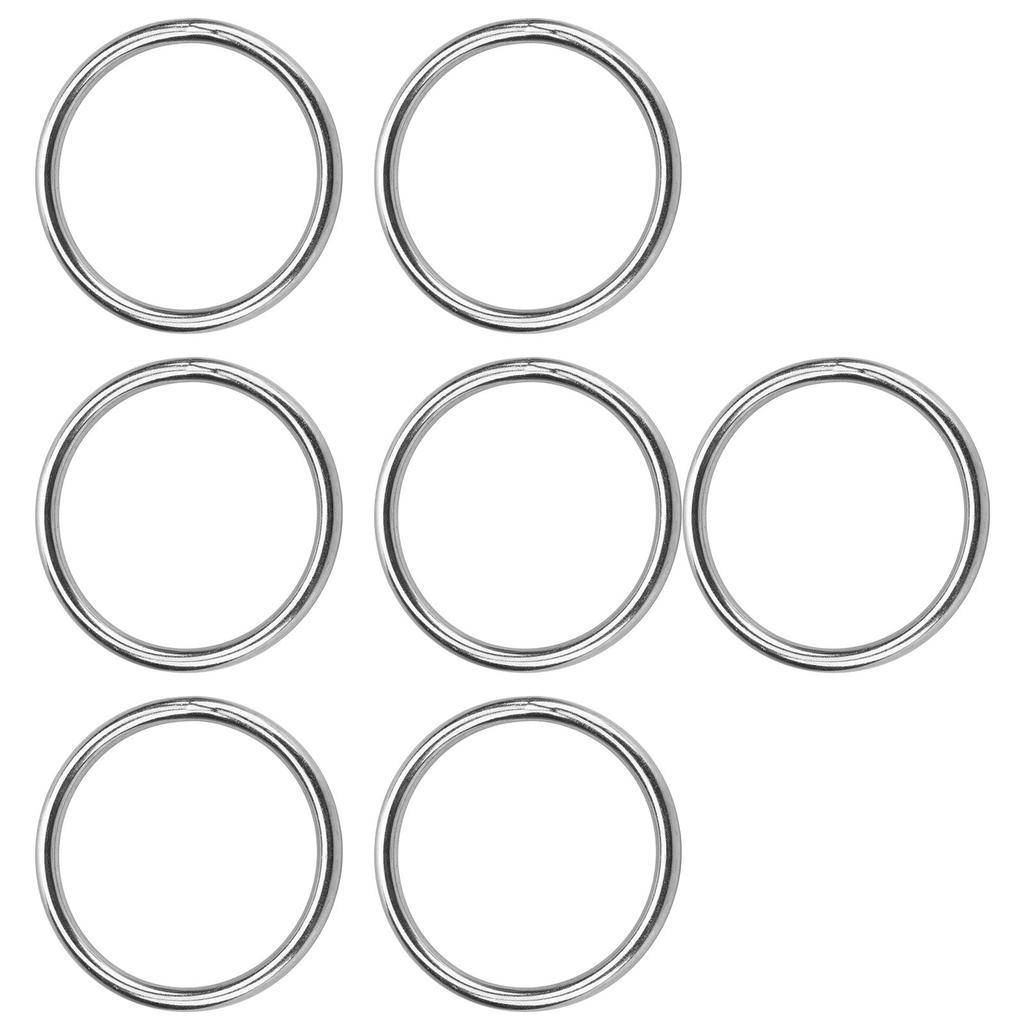 7 Stück Metall-O-Ring Wasserdicht Rostfrei 304 Edelstahl Hohe Tragfähigkeit Nahtlos Geschweißt Runder O-Ring 8x80mm