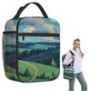 Laputa Castle In The Sky Insulated Lunch Bag for Women Children Portable Food Boxes Thermal Lunch Box Tote