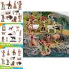 Wild West Pvc Model Figures Set With Chief And Cowboy For Kids Desk Display And Play