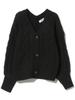 Knit Cable Short Cardigan BLACK FREE [Beams Heart] L/S Women's