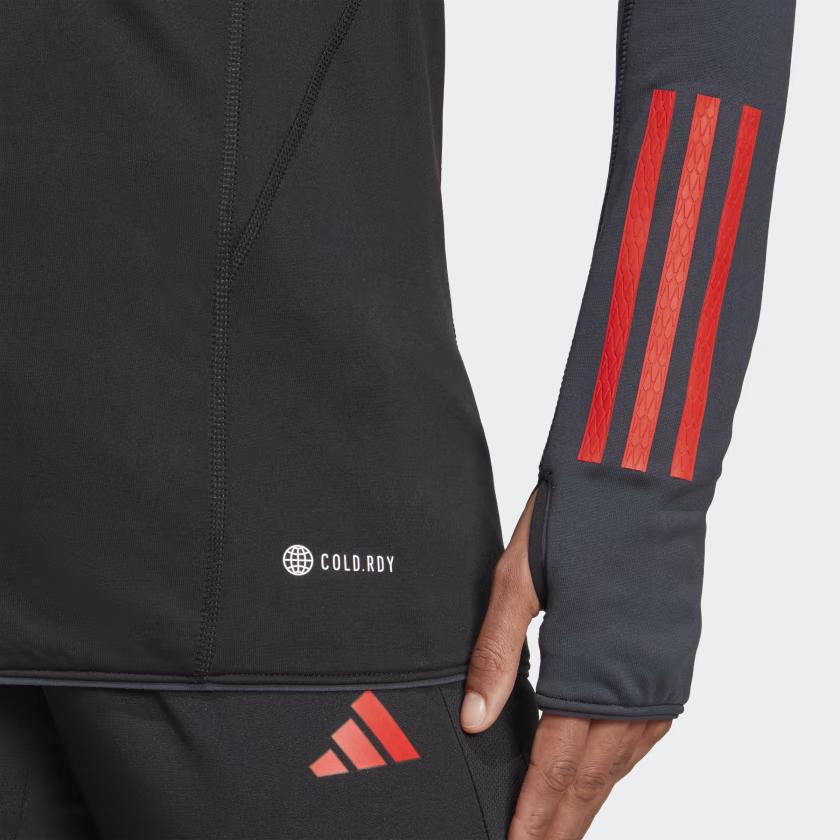 adidas Belgium Cold.Rdy Tiro 23 Slim Fit Warm Pullover Long Sleeve Football Shirt Women Tops Black HT7120